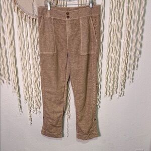 Sundance Cropped Utility Pants in Light Brown